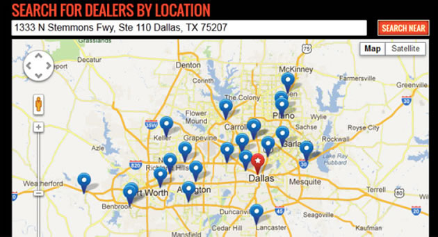 Pearl dealer map