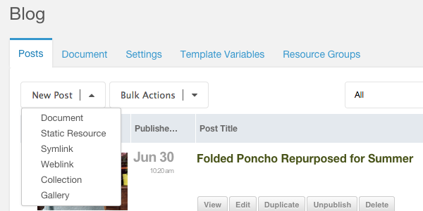 Collections View Options