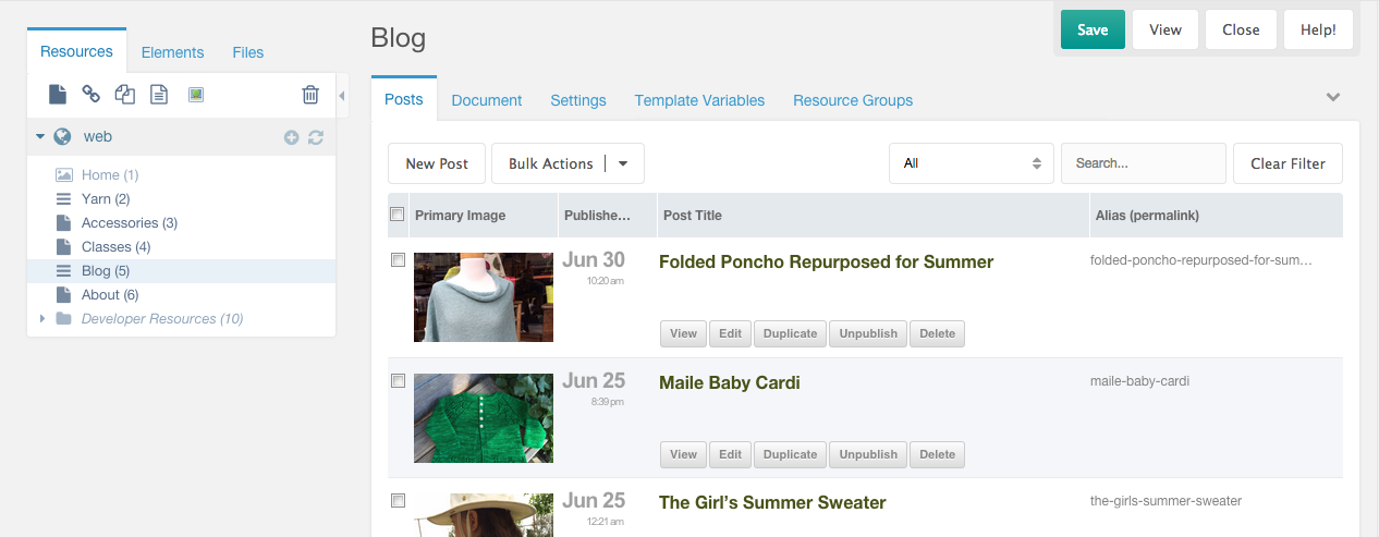 Example Collection Grid View