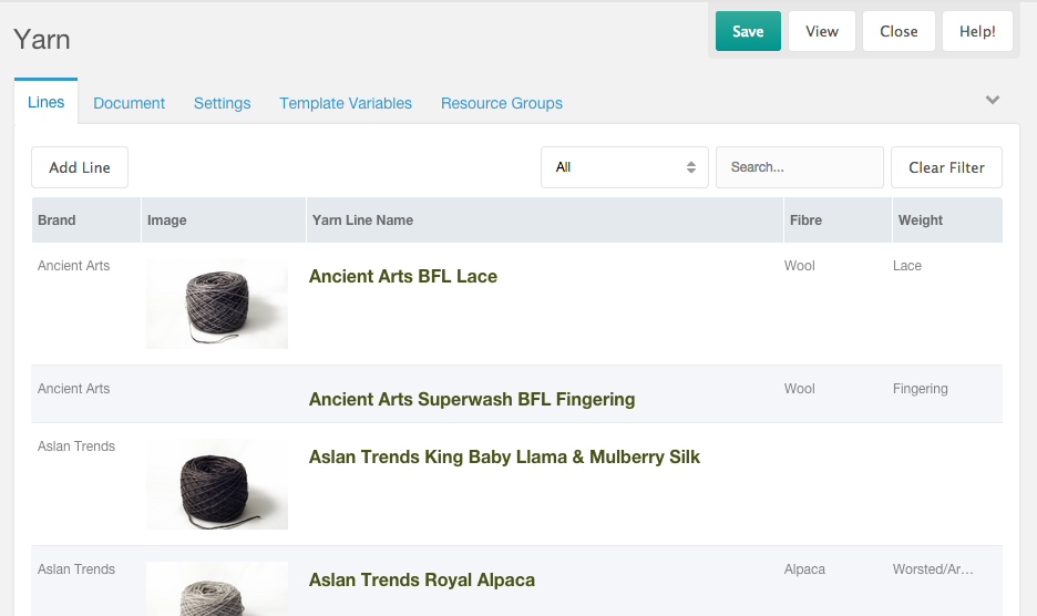 Example Collection Grid View